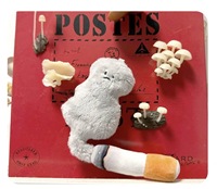 Breloque en peluche amusante personnalisée Smoke Buddy avec motif cigarette