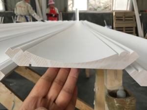 <span class=keywords><strong>Corniche</strong></span> de plafond en bois de pin apprêté - Product Image 4