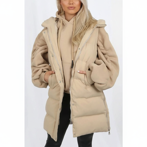 Nouveau gilet bouffant sans manches en coton avec veste longue à bulles élégante de haute qualité au design personnalisé - Product Image 1