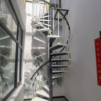 Heißer Verkauf: Gebrauchte Wendeltreppe, runde Wendeltreppe für den Außenbereich von Haus und Villa
