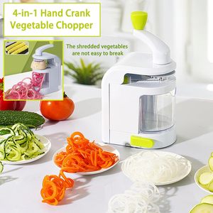 4 in 1 Multifunctional Large Capacity Spiral Potato Cutter Food <b>Chopper</b> Spiralizer <b>Vegetable</b> Slicer - Product Image 2