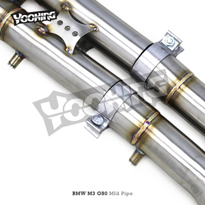 Tubos medios de igual longitud OEM para BMW M3/M4 G80/G82 3,0 T 2021-2022 Sistema de escape de acero inoxidable Resonador dual - Product Image 2