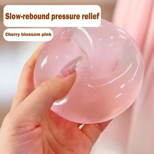 Crystal Clear Maltose Squishy <b>Ball</b> Soft <b>Squeeze</b> Stress Relief Sensorytoy Transparent Slow Rebound Fidget Toy for Kids Adults - Product Image 5