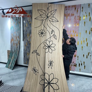 Panneau mural acoustique auto-adhésif à haute viscosité Wayon, isolation phonique, panneau en feutre PET pour revêtement mural <span class=keywords><strong>de</strong></span> cinéma maison, bricolage - Product Image 6