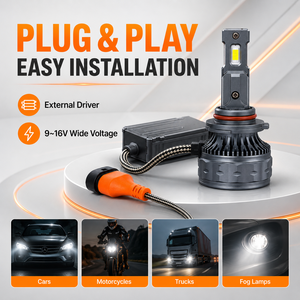 Ampoule de phare LED SFIDA V31 nouvelle génération, 6000K super lumineuse, 75W, 7500 lumens, conversion plug and <span class=keywords><strong>play</strong></span> pour toutes les voitures - Product Image 6