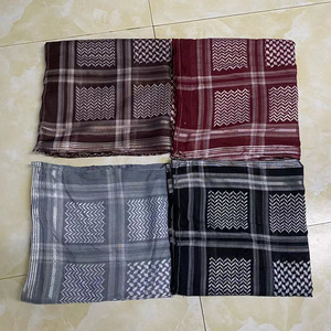 Ả Rập Dubai saudi của nam giới hijab Acrylic vải ngoài trời dù để che nắng vuông Jacquard in khăn cho nam giới và phụ nữ