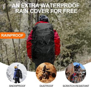 Sac à dos multifonctionnel imperméable de grande capacité, idéal pour les voyages, la randonnée, les activités de plein air, les affaires et les ordinateurs portables, échantillon gratuit. - Product Image 6