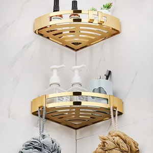 Étagère <span class=keywords><strong>de</strong></span> douche <span class=keywords><strong>de</strong></span> salle <span class=keywords><strong>de</strong></span> bain moderne polie et Caddy en acier inoxydable 304 chromé - Product Image 6