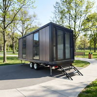 Maison conteneur pliable de type Z de 20 pieds, bureau mobile, remorque, maison étanche, prête à l'emploi, maisonnette personnalisée