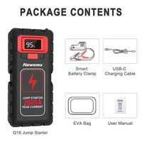 Newsmy Grosir 20000mAh 2500A Arus Puncak 12v Booster Baterai Darurat Mobil Power Bank Berdaya Tinggi Jump Starter Mobil