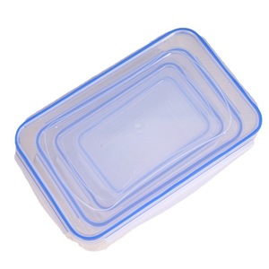 Nevera de cocina moderna, fiambrera <span class=keywords><strong>Rectangular</strong></span> para microondas, resistente al calor, plástico, fruta, almacenamiento de alimentos sellado - Product Image 5