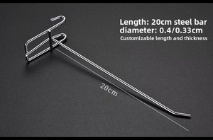 Wholesale Retail Store Metal Steel Slatwall Security Hanging Display Pegboard <b>Hooks</b> - Product Image 3