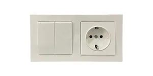 Fabrika OEM beyaz avrupa standardı alman elektrik ekipmanları duvar anahtarları ışık