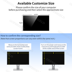 Schermo per la Privacy del Computer da 21.5 pollici (16:9) scudo di sicurezza nero protezione per Monitor Desktop UV e filtro per luce blu per <span class=keywords><strong>Dell</strong></span> - Product Image 4
