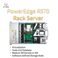 خادم ديل R570 R540 أصلي مستعمل قابل للتركيب على الرف 2U مع 12 فتحة LFF