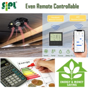 Ventilateur de toit solaire industriel Eco Vent Tools pour grenier, évacuation de chaleur, refroidisseur, produit industriel, ventilation d'air 12'', extracteur de toit, moteur CC - Product Image 6