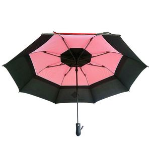 Parapluie de golf de luxe tendance créative, renforcé, surdimensionné, coupe-vent, avec logo imprimé promotionnel, semi-automatique, en pongé - Product Image 4