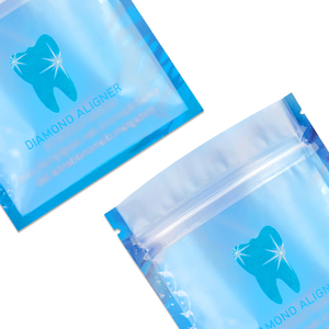Tùy chỉnh Zip khóa túi bao bì nhựa túi cho chỉ nha khoa với cửa sổ rõ ràng sương giá - Product Image 4