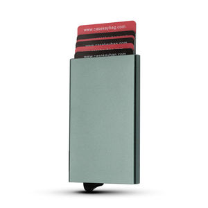 CASEKEY Portfel New Style Pop up <b>Wallet</b> Slim Pocket Business <b>Card</b> Case Personalized Low Price Aluminum Minimalist <b>Wallet</b> - Product Image 1