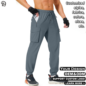 Pantalons cargo de randonnée pour hommes personnalisés, légers, à séchage rapide, résistants à l'eau, pantalons de jogging, de sport, de plein air, de camping, de voyage, d'entraînement - Product Image 4