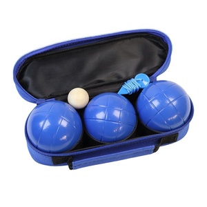 ZQURE Juego de <span class=keywords><strong>Bochas</strong></span> de Petanca de Alta Calidad con 3 Bolas Recubiertas de Azul para Juego al Aire Libre - Product Image 1