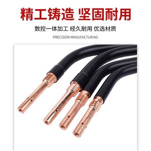 หัวเชื่อมมิก 350A 60 ซม. คอห่านแบบระบายความร้อนด้วยอากาศ ชุบทองแดง สำหรับงานเชื่อม - Product Image 5