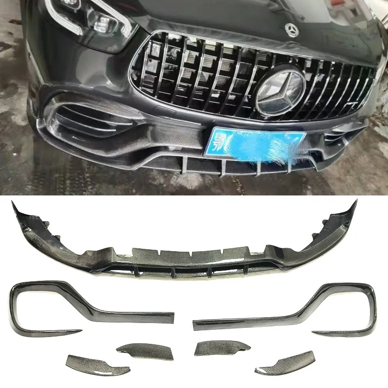 GLC63 S X253 C253 Carbon fiber Front lip For Mercedes-benz GLC63 AMG 2020-2022