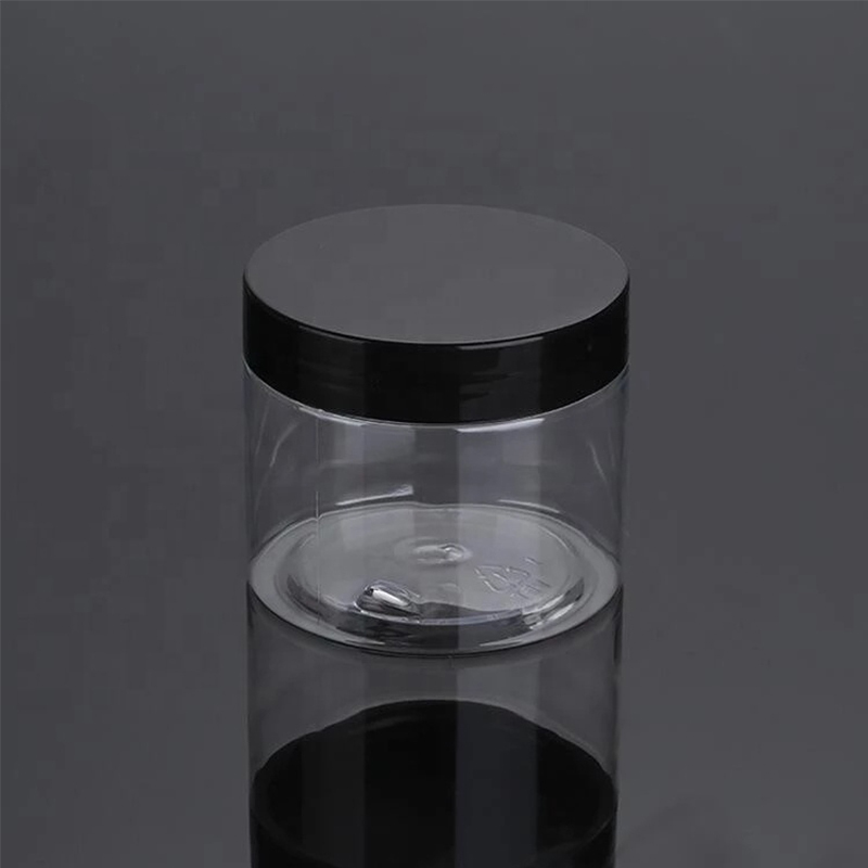 plastic jar 50ml 100ml 120ml 150ml 200ml 4oz cosmetic jar clear pet plastic cream jar with plastic lid