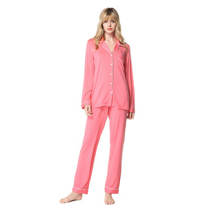 Set Pigiama da <span class=keywords><strong>Donna</strong></span> in Tinta Unita con Collo Alto, Pigiama in Modal a Due Pezzi, <span class=keywords><strong>Abbigliamento</strong></span> da <span class=keywords><strong>Casa</strong></span> Morbido e Confortevole - Product Image 1