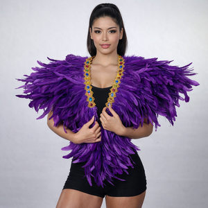 شال ريش بوهيمي بالجملة لحفلات الكرنفال والمهرجانات الموسيقية، عبوات كبيرة بألوان مخصصة لموردي الفعاليات - متوفر في المخزون - Product Image 4