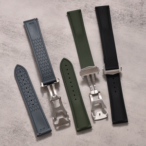 MZDTIMK Nova Pulseira de Relógio em Tecido de Lona FKM 20/21/22mm com Liberação Rápida e Fecho de Desdobramento - Product Image 5