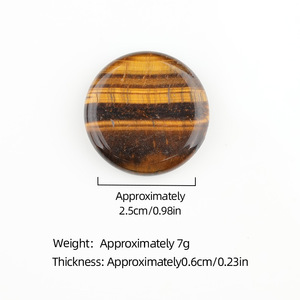 <span class=keywords><strong>Pierre</strong></span> de palmier ronde en agate de cristal polie de 25 mm, stimulant l'énergie, pour la décoration intérieure et l'artisanat - Product Image 2