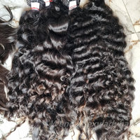 Rambut Manusia Vietnam Mentah Tanpa Proses, Bundel Rambut Keriting Burma, Rambut Kamboja dengan Kutikula Tertata Rapi, Rambut India Keriting Alami Bergelombang