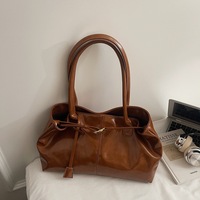 Sac fourre-tout tendance grande capacité pour femme, nouvelle collection hiver 2025, style occidental haut de gamme, sac à bandoulière polyvalent