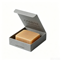 Boîte à savon en papier kraft écologique personnalisée avec fond à fermeture à pression, emballage pour savon artisanal, savon de bain, boîte cadeau pour parfum, échantillon gratuit