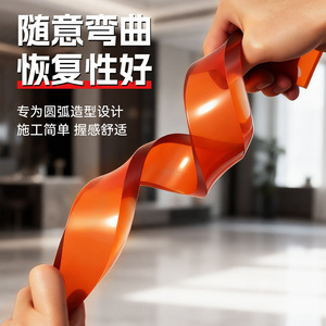 Spatule à mastic universelle courbée avec lame en plastique 3050cm pour les cercles intérieurs et extérieurs, outil de masticage - Product Image 3