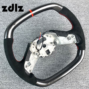 2020 2021 <span class=keywords><strong>2022</strong></span> 2023 pour <span class=keywords><strong>Chevrolet</strong></span> <span class=keywords><strong>Corvette</strong></span> C8 volant personnalisé noir Alcanta cuir volant en Fiber de carbone - Product Image 2