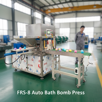 Presse hydraulique FURIS FRS-8 entièrement automatique à servomoteur PLC, quatre colonnes et deux poutres, pour bombes de bain, savons et produits de douche, taille personnalisable