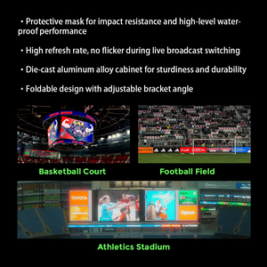 Pantalla LED de Alta Luminosidad a Prueba de Agua P10 de 960*960 mm para Estadios Deportivos al Aire Libre, Partidos de Fútbol Comerciales - Product Image 6