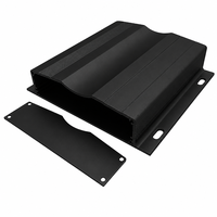Boîtier en aluminium extrudé à extrémité ouverte 159*35mm avec base à rainures et brides pour montage mural, pour driver LED