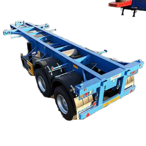 40 pieds à 3 essieux col de cygne châssis squelettique conteneur d'expédition semi-remorque de camion squelette remorque utilitaire de cargaison - Product Image 2