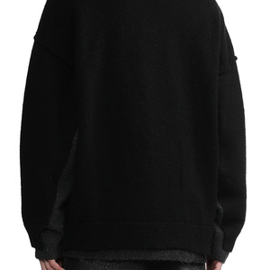 Suéter con logotipo personalizado para hombre, cárdigan con cremallera de alta calidad, prendas de punto, cuello alto, manga larga, punto superior, suéter con cremallera para hombre - Product Image 3