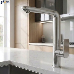 Miscelatore per lavabo moderno <span class=keywords><strong>Bassini</strong></span> <span class=keywords><strong>Bassini</strong></span> in rame con valvola in ceramica, design flessibile, getto aerato, oro rosa spazzolato - Product Image 1