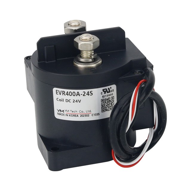 EVR400A-24S 4-Wire 24VDC 320V/400A Coil DC Relay Contactor New Energy Resources for YM TECH Electromagnetic Relay
