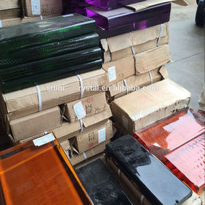 Shining <strong>Wholesale</strong> K9 <strong>Raw</strong> <strong>Crystal</strong> Glass Block With Different Color - Product Image 1