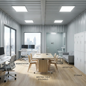 Cabines de bureau en acier démontables, conteneurs préfabriqués, sites de logement mobiles pour appartements d'urgence - Product Image 3