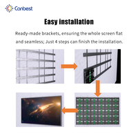 Canbest Fiw İç Mekan 3m X 4m LED Ekran Gob Smd LED Video Duvar Gösterge Kabini P1.2 P2.5 Sinema ve Film Salonları için LED Ekran