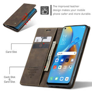 CaseMe nuovo annuncio Cover per <span class=keywords><strong>OPPO</strong></span> F19 F19s F21 Pro 4G custodia con portafoglio magnetico custodia in pelle per <span class=keywords><strong>OPPO</strong></span> F19 <span class=keywords><strong>A74</strong></span> A95 Flip Case - Product Image 2