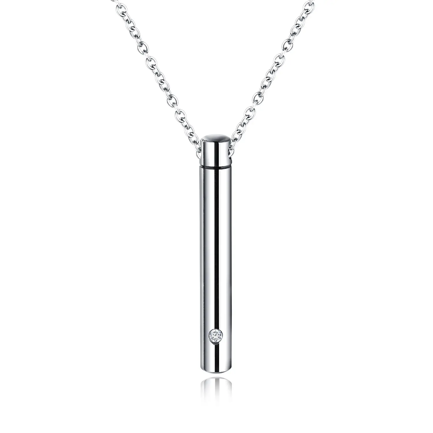 Collier pendentif en forme de cercueil en acier inoxydable pour hommes, bijoux commémoratifs de mode européenne