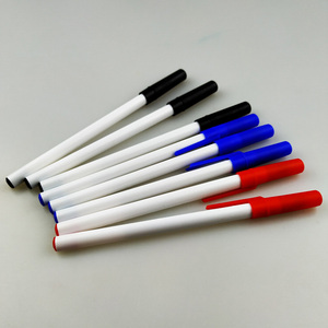 Stylo à bille en plastique bon marché pour bureau, fournitures de supermarché, sac en PVC - Product Image 3